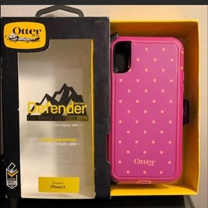 Brand new Defender Otterbox case pink IPhone X